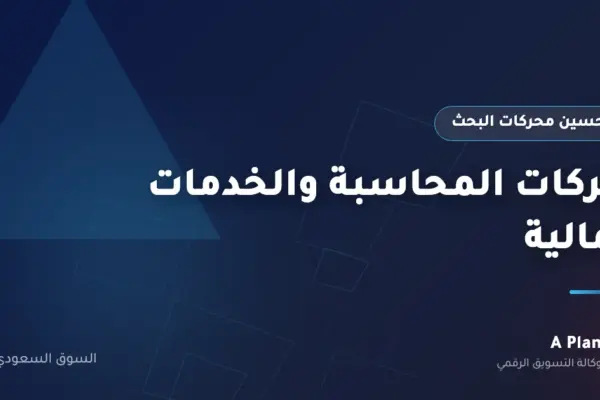 تحسين محركات البحث لـشركات المحاسبة والخدمات المالية في السعودية — A Plan